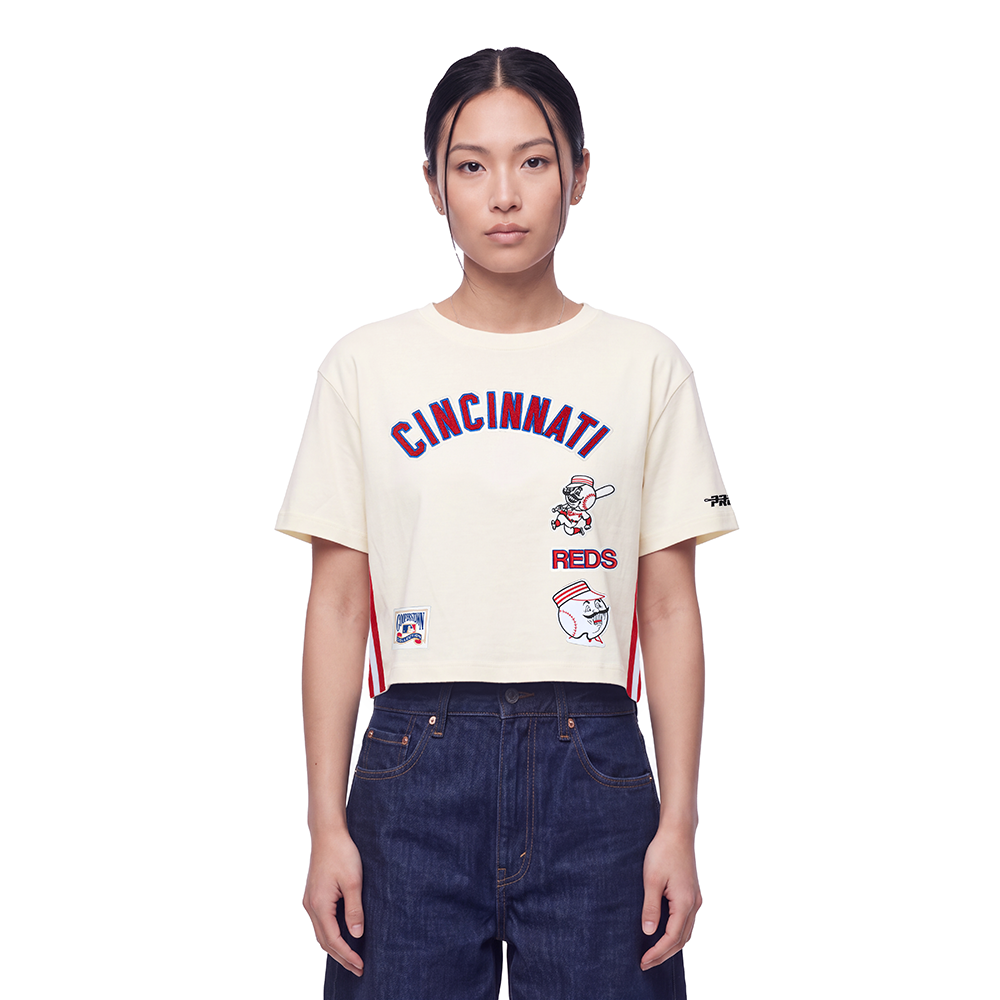 MLB CINCINNATI REDS RETRO CLASSICS WOMEN'S SHIRT (EGGSHELL)