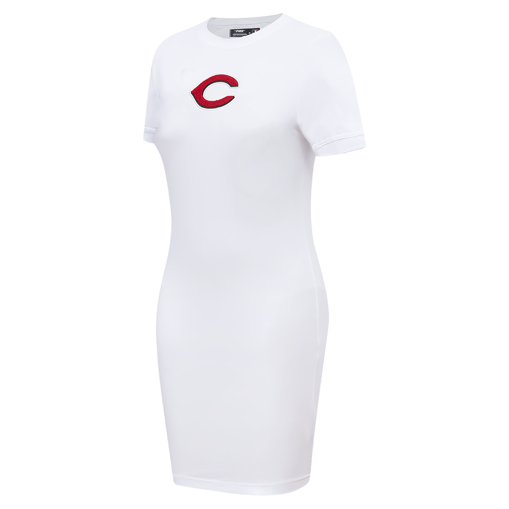 MLB CINCINNATI REDS CLASSIC WOMEN'S BODYCON DRESS (WHITE)