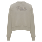 MLB CINCINNATI REDS NEUTRAL CHANDAIL À COL ROND EN MOLLETON (TAUPE)