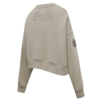 MLB CINCINNATI REDS NEUTRAL CHANDAIL À COL ROND EN MOLLETON (TAUPE)