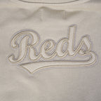 MLB CINCINNATI REDS NEUTRAL CHANDAIL À COL ROND EN MOLLETON (TAUPE)