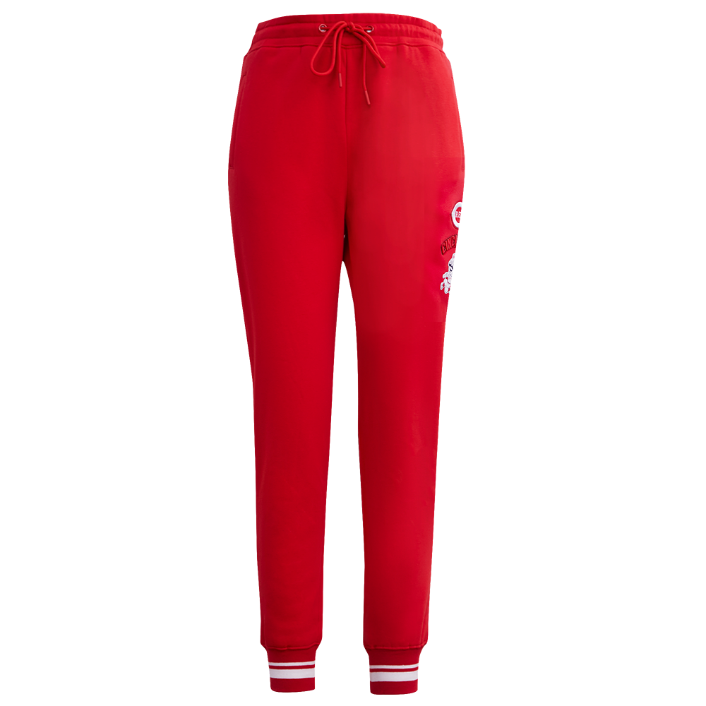 MLB CINCINNATI REDS RETRO CLASSIC WOMEN'S RIB SWEATPANT (RED)