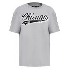 MLB CHICAGO WHITE SOX SCRIPT TAIL MEN'S SJ TOP (HEATHER GREY)