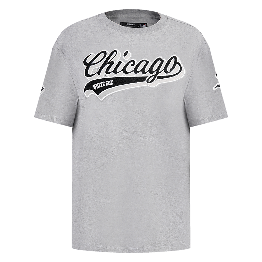 MLB CHICAGO WHITE SOX SCRIPT TAIL MEN'S SJ TOP (HEATHER GREY)