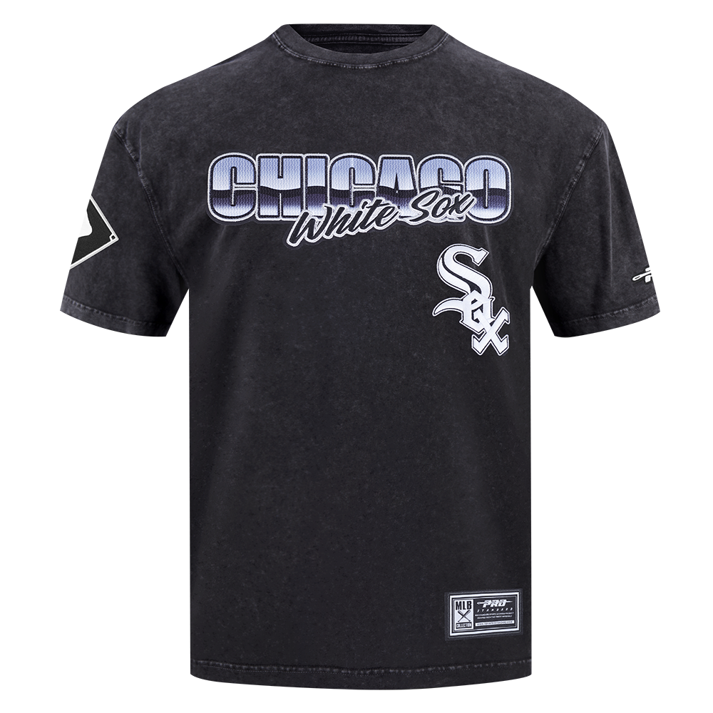 MLB CHICAGO WHITE SOX CHROME MEN'S CJ DROP SHOULDER TOP (WASHED BLACK)