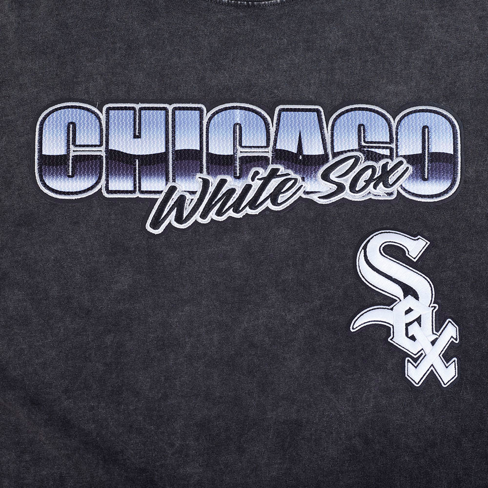 MLB CHICAGO WHITE SOX CHROME MEN'S CJ DROP SHOULDER TOP (WASHED BLACK)