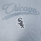 MLB CHICAGO WHITE SOX LIVING LARGE HAUT EN JERSEY DE COTON À ÉPAULES TOMBANTES POUR HOMME (GRIS CHINÉ FONCÉ)