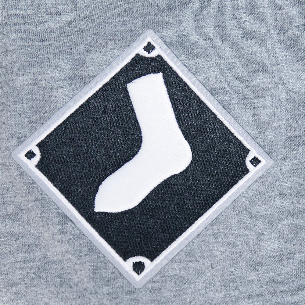 MLB CHICAGO WHITE SOX LIVING LARGE HAUT EN JERSEY DE COTON À ÉPAULES TOMBANTES POUR HOMME (GRIS CHINÉ FONCÉ)