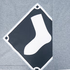 MLB CHICAGO WHITE SOX LIVING LARGE HAUT EN JERSEY DE COTON À ÉPAULES TOMBANTES POUR HOMME (GRIS CHINÉ FONCÉ)