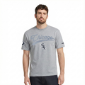 MLB CHICAGO WHITE SOX LIVING LARGE HAUT EN JERSEY DE COTON À ÉPAULES TOMBANTES POUR HOMME (GRIS CHINÉ FONCÉ)