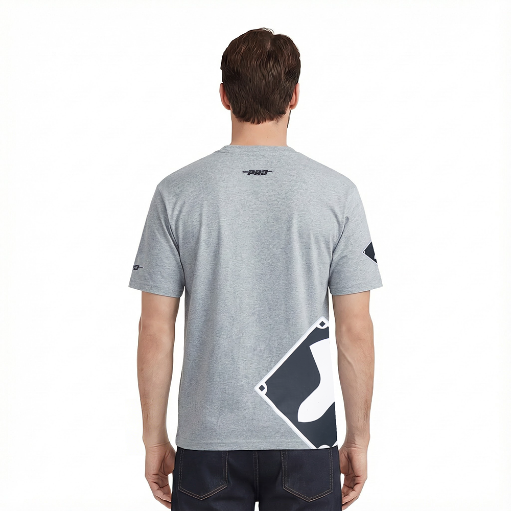 MLB CHICAGO WHITE SOX LIVING LARGE MEN'S CJ DROP SHOULDER TOP (DARK HEATHER GRAY)