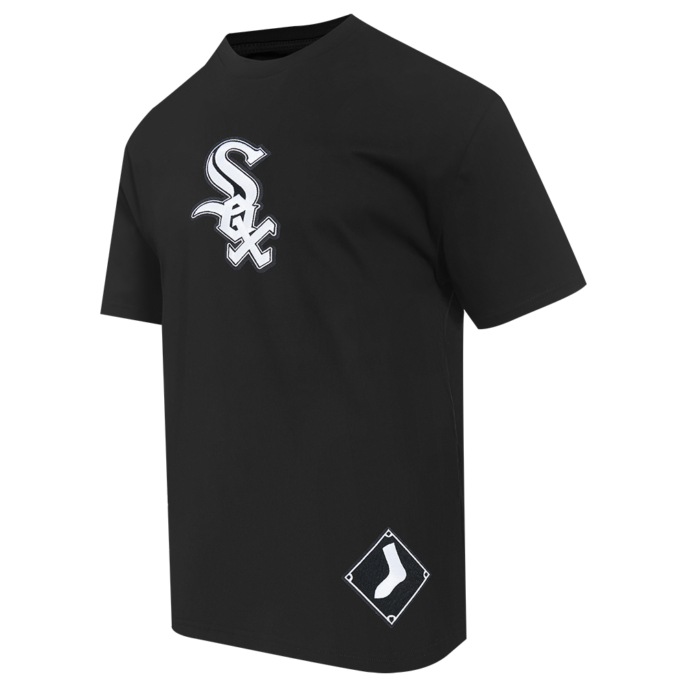 MLB CHICAGO WHITE SOX WINGSPAN HAUT EN JERSEY DE COTON À ÉPAULES TOMBANTES V2 POUR HOMME (NOIR)