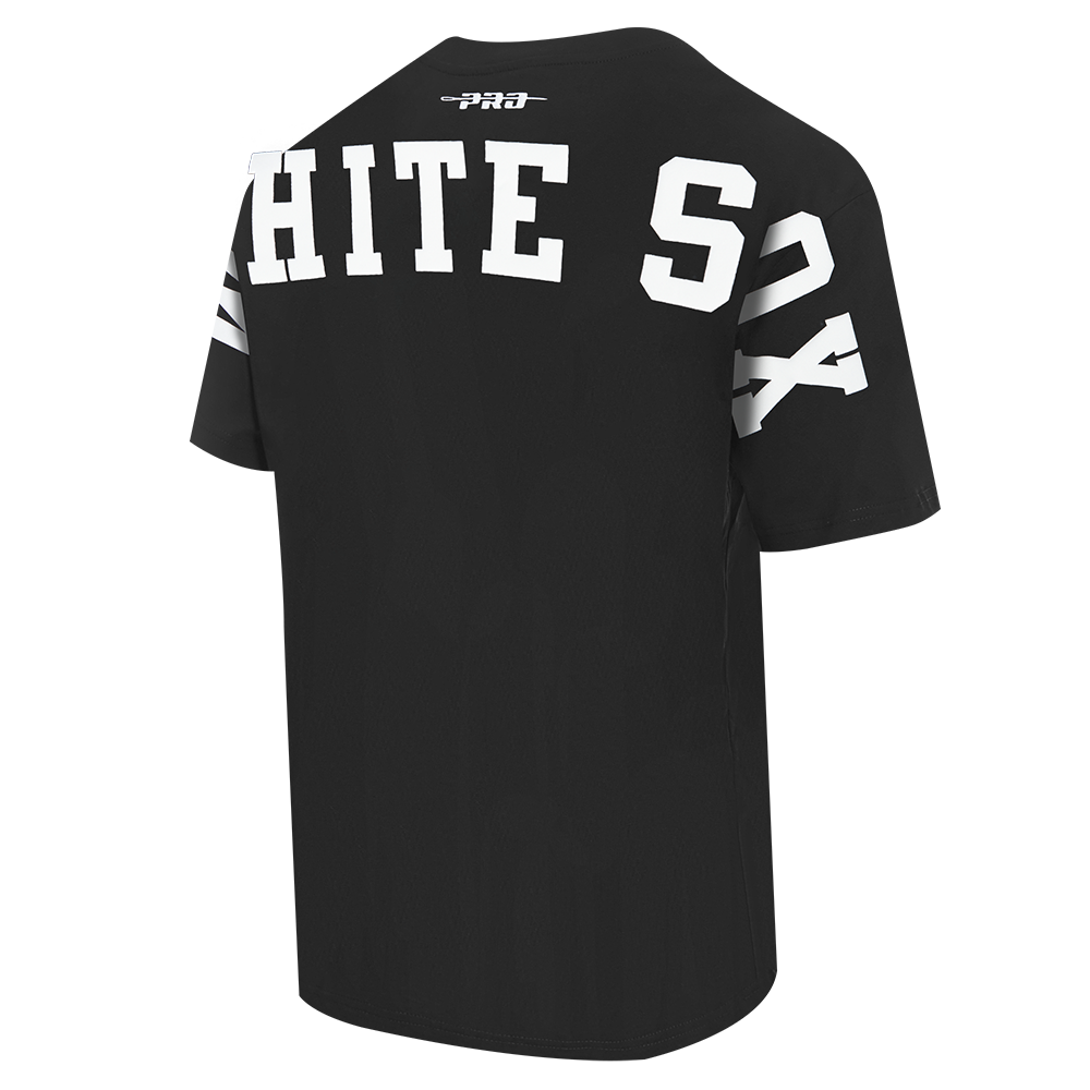MLB CHICAGO WHITE SOX WINGSPAN HAUT EN JERSEY DE COTON À ÉPAULES TOMBANTES V2 POUR HOMME (NOIR)