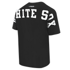 MLB CHICAGO WHITE SOX WINGSPAN HAUT EN JERSEY DE COTON À ÉPAULES TOMBANTES V2 POUR HOMME (NOIR)