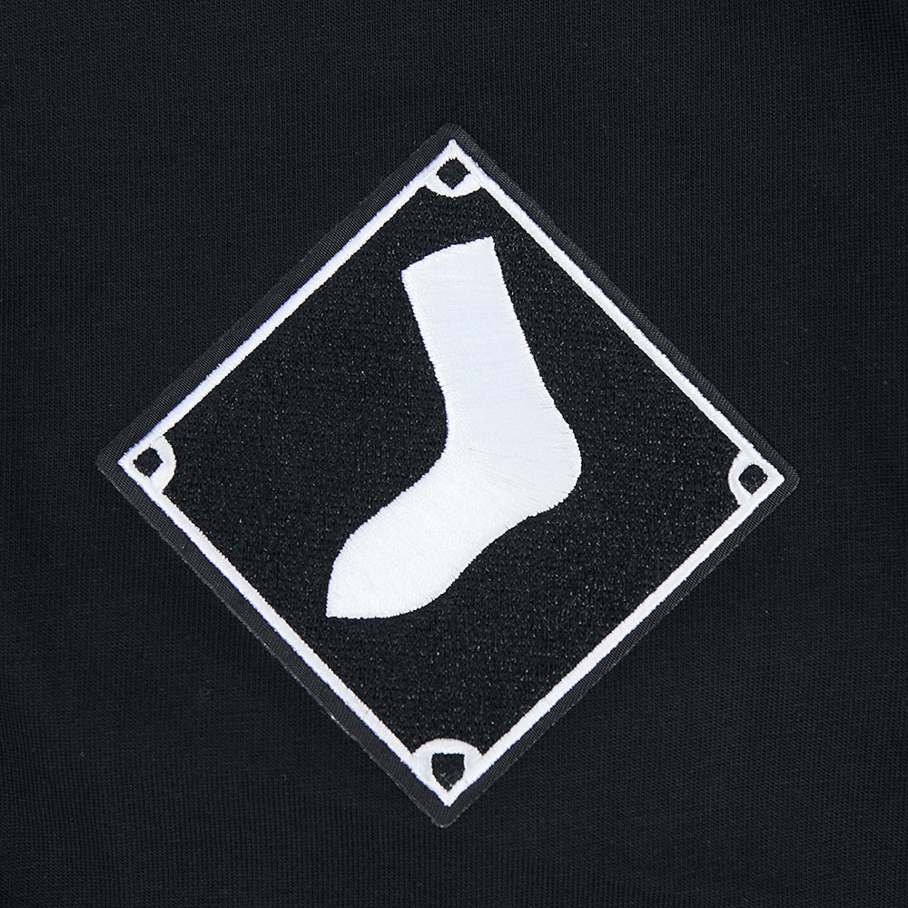 MLB CHICAGO WHITE SOX WINGSPAN HAUT EN JERSEY DE COTON À ÉPAULES TOMBANTES V2 POUR HOMME (NOIR)