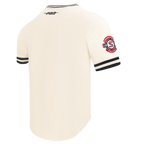 MLB CHICAGO WHITE SOX RETRO CLASSICS HAUT EN MAILLE DOUBLE POUR HOMME (COQUILLE D'ŒUF/NOIR)