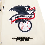 MLB CHICAGO WHITE SOX RETRO CLASSICS HAUT EN MAILLE DOUBLE POUR HOMME (COQUILLE D'ŒUF/NOIR)