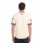 MLB CHICAGO WHITE SOX RETRO CLASSICS HAUT EN MAILLE DOUBLE POUR HOMME (COQUILLE D'ŒUF/NOIR)