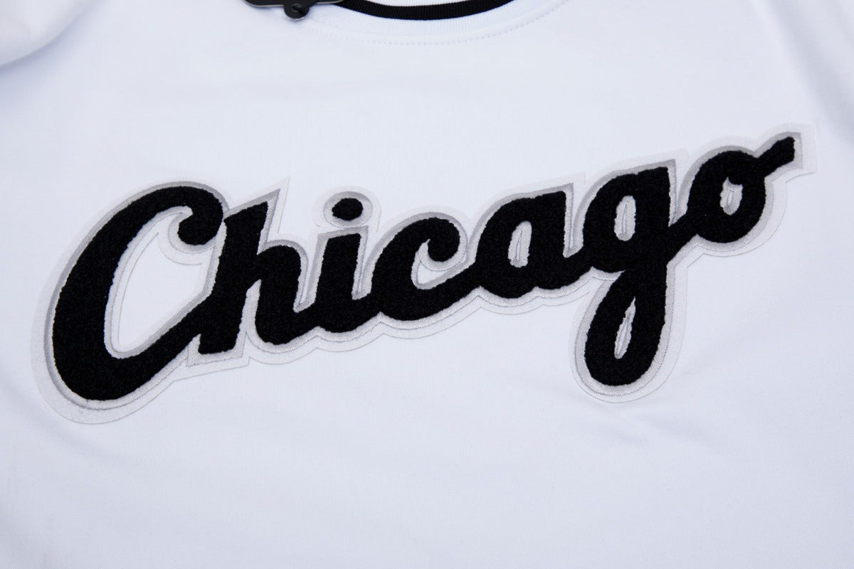 MLB CHICAGO WHITE SOX CLASSIC CHENILLE HAUT POUR HOMME (BLANC)
