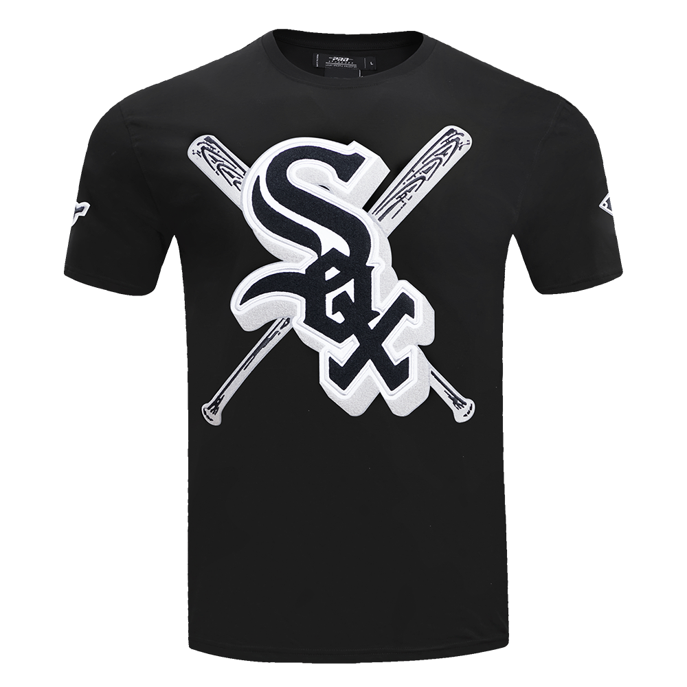 MLB CHICAGO WHITE SOX MASH UP HAUT EN JERSEY SIMPLE POUR HOMME (NOIR)