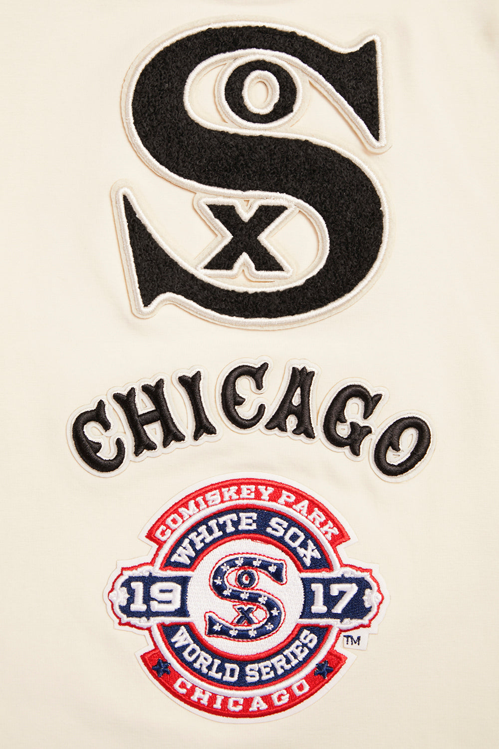 MLB CHICAGO WHITE SOX RETRO CLASSIC HAUT À RAYURES POUR HOMME (COQUILLE D'ŒUF/NOIR)