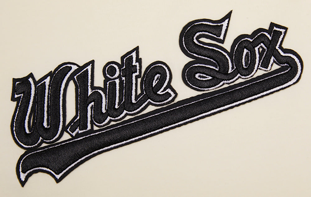 MLB CHICAGO WHITE SOX RETRO CLASSIC HAUT À RAYURES POUR HOMME (COQUILLE D'ŒUF/NOIR)