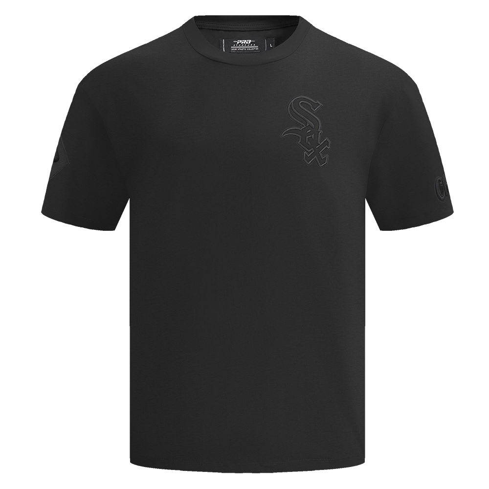 MLB CHICAGO WHITE SOX NEUTRAL HAUT EN JERSEY DE COTON À ÉPAULES TOMBANTES POUR HOMME (NOIR)