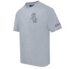 MLB CHICAGO WHITE SOX NEUTRAL HAUT EN JERSEY DE COTON À ÉPAULES TOMBANTES POUR HOMME (GRIS CHINÉ FONCÉ)