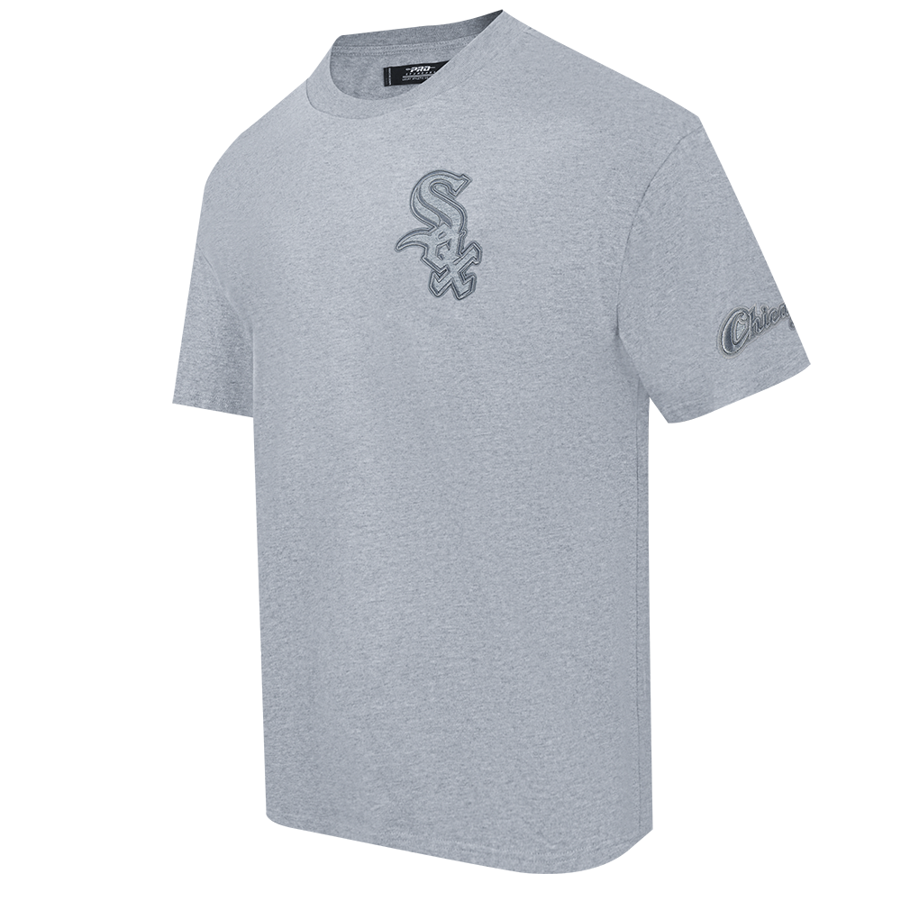 MLB CHICAGO WHITE SOX NEUTRAL HAUT EN JERSEY DE COTON À ÉPAULES TOMBANTES POUR HOMME (GRIS CHINÉ FONCÉ)