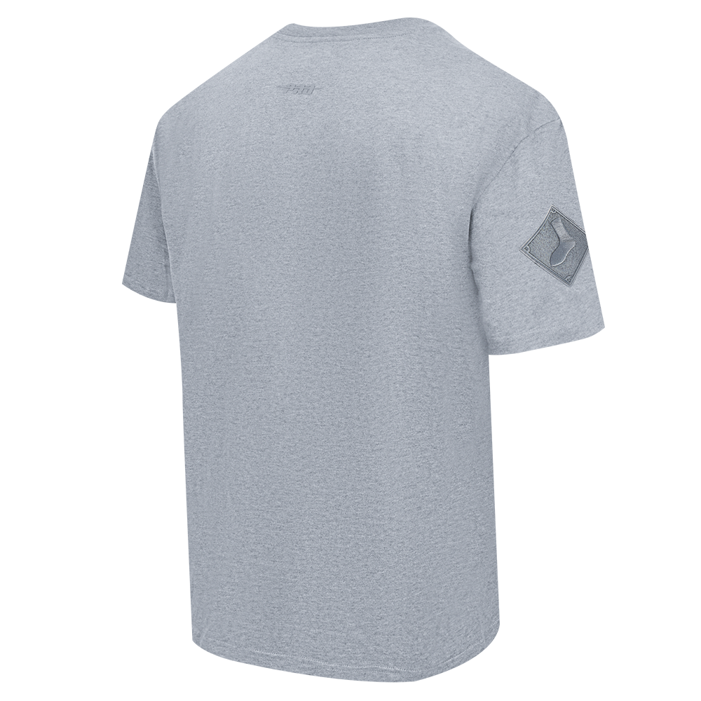 MLB CHICAGO WHITE SOX NEUTRAL HAUT EN JERSEY DE COTON À ÉPAULES TOMBANTES POUR HOMME (GRIS CHINÉ FONCÉ)
