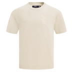MLB CHICAGO WHITE SOX NEUTRAL HAUT EN JERSEY DE COTON À ÉPAULES TOMBANTES POUR HOMME (COQUILLE D'ŒUF)