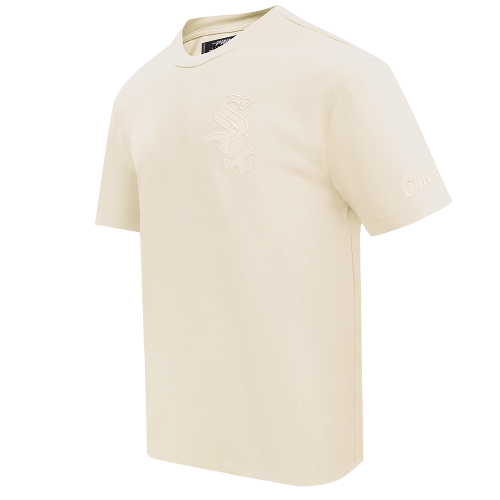 MLB CHICAGO WHITE SOX NEUTRAL HAUT EN JERSEY DE COTON À ÉPAULES TOMBANTES POUR HOMME (COQUILLE D'ŒUF)