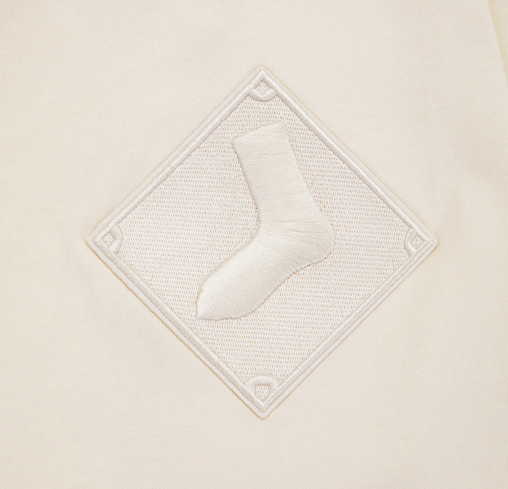 MLB CHICAGO WHITE SOX NEUTRAL HAUT EN JERSEY DE COTON À ÉPAULES TOMBANTES POUR HOMME (COQUILLE D'ŒUF)
