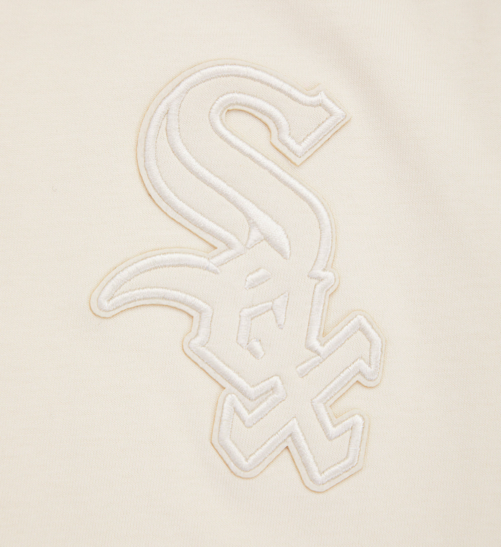 MLB CHICAGO WHITE SOX NEUTRAL HAUT EN JERSEY DE COTON À ÉPAULES TOMBANTES POUR HOMME (COQUILLE D'ŒUF)