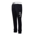 MLB CHICAGO WHITE SOX SCRIPT TAIL PANTALON OUATÉ EN MOLLETON CÔTELÉ POUR HOMME (NOIR/GRIS)