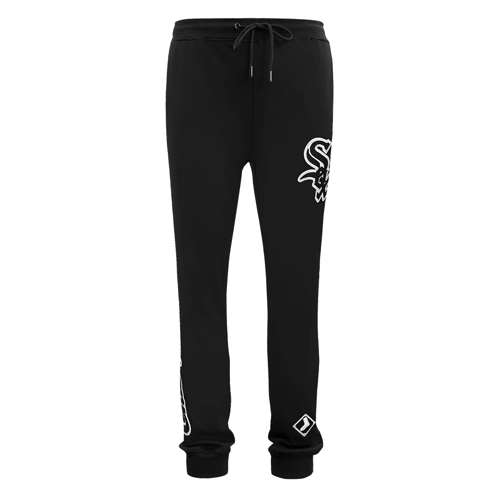 MLB CHICAGO WHITE SOX CLASSIC CHENILLE PANTALON JOGGER POUR HOMME (NOIR)