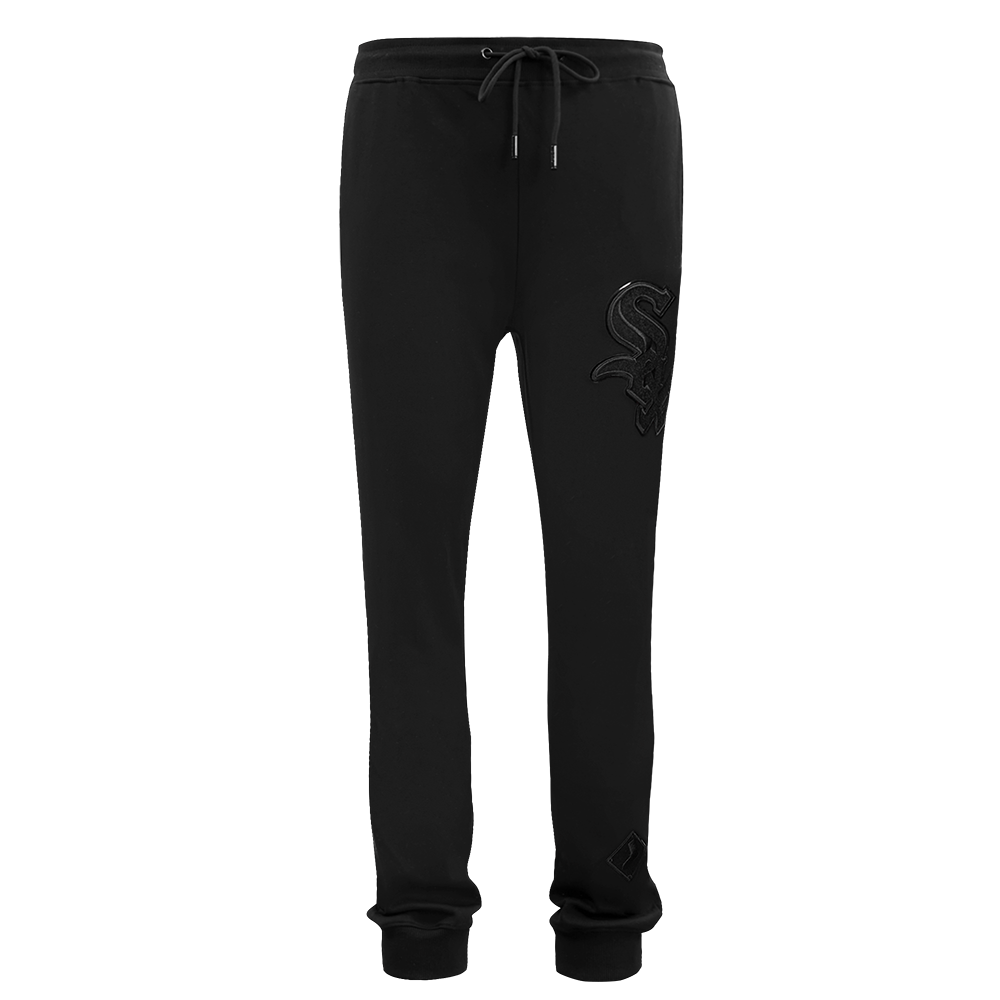 MLB CHICAGO WHITE SOX TRIPLE BLACK PANTALON JOGGER À LOGO POUR HOMME (NOIR)