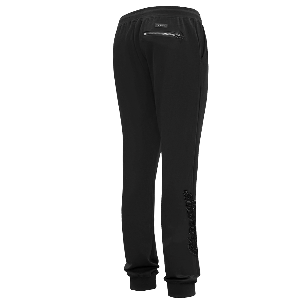 MLB CHICAGO WHITE SOX TRIPLE BLACK PANTALON JOGGER À LOGO POUR HOMME (NOIR)