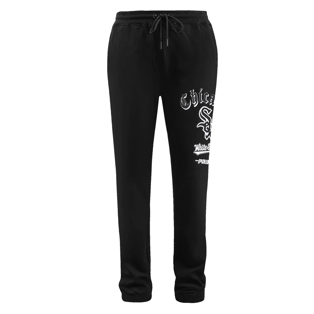 MLB CHICAGO WHITE SOX OLD ENGLISH MEN'S SWEATPANT (BLACK)