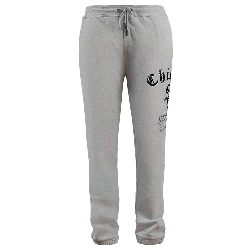 MLB CHICAGO WHITE SOX OLD ENGLISH MEN'S SWEATPANT (HEATHER GREY)