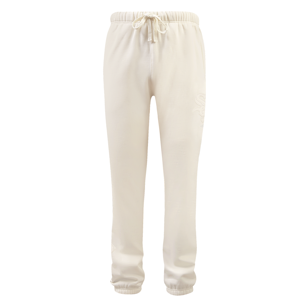 MLB CHICAGO WHITE SOX NEUTRAL PANTALON OUATÉ EN MOLLETON POUR HOMME (COQUILLE D'ŒUF)