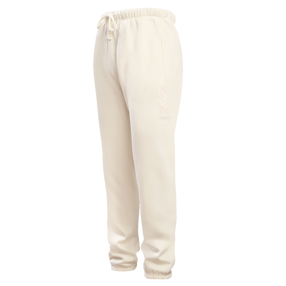 MLB CHICAGO WHITE SOX NEUTRAL PANTALON OUATÉ EN MOLLETON POUR HOMME (COQUILLE D'ŒUF)