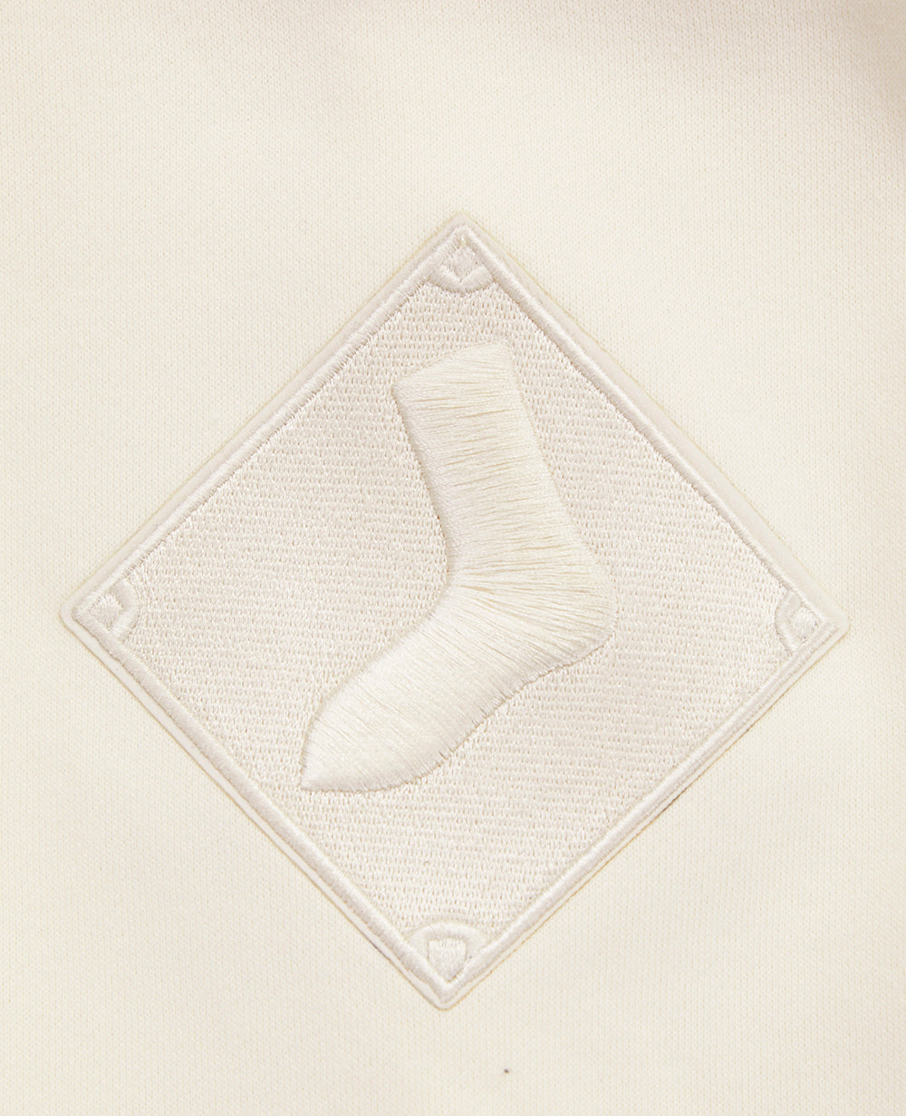 MLB CHICAGO WHITE SOX NEUTRAL PANTALON OUATÉ EN MOLLETON POUR HOMME (COQUILLE D'ŒUF)