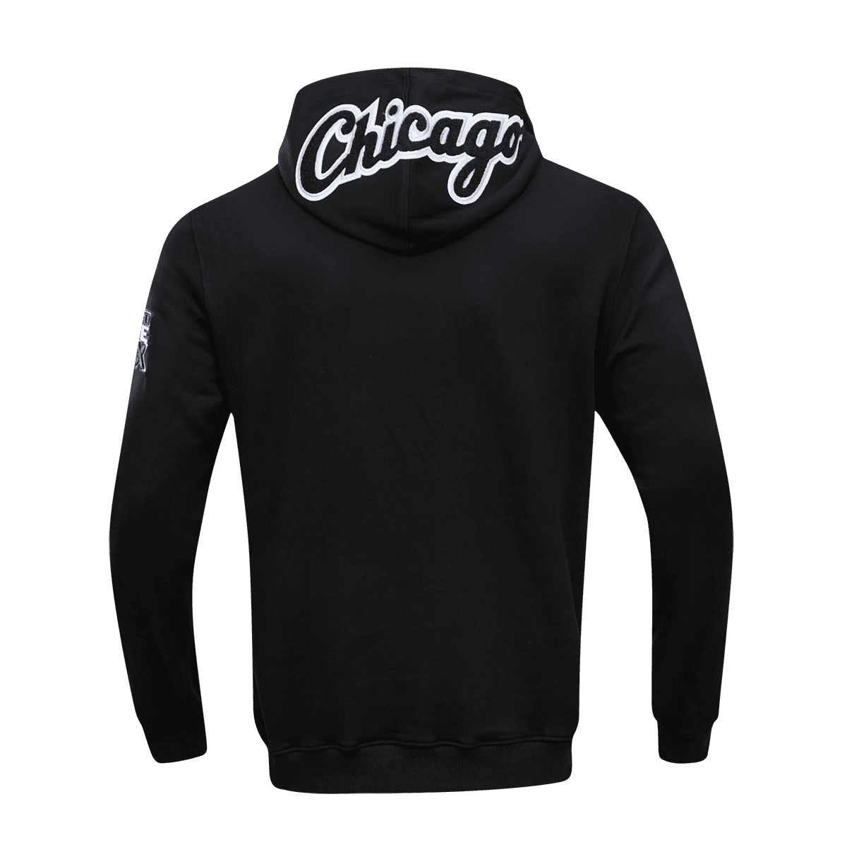 MLB CHICAGO WHITE SOX CLASSIC CHENILLE MEN'S PULLOVER HOODIE (BLACK)
