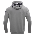 MLB CHICAGO WHITE SOX CLASSIC CHENILLE CHANDAIL À CAPUCHON POUR HOMME (GRIS)