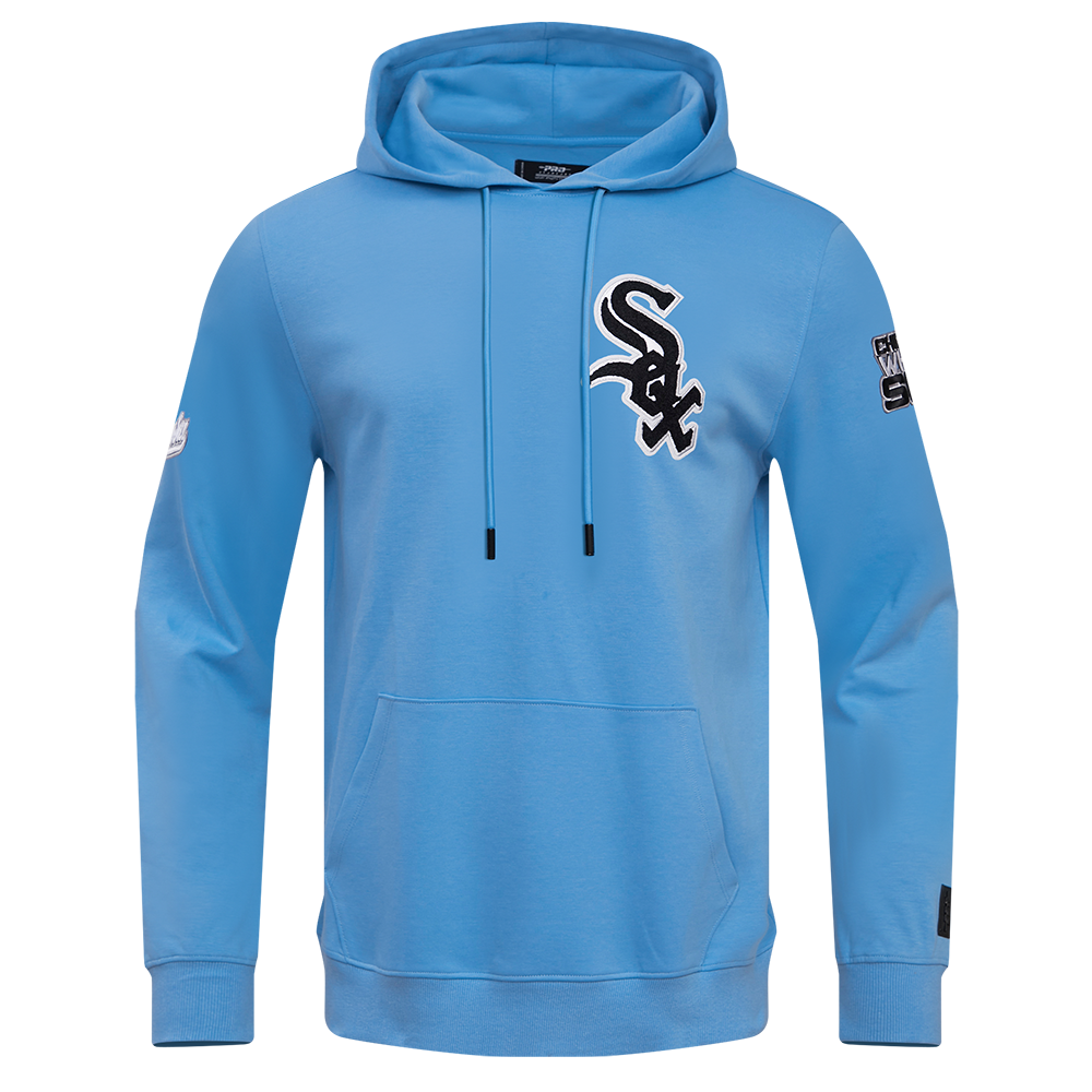 MLB CHICAGO WHITE SOX CLASSIC CHENILLE MEN'S PULLOVER HOODIE (UNIVERSITY BLUE)