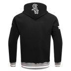 MLB CHICAGO WHITE SOX SCRIPT TAIL MEN'S RIB FLC PO HOODIE (BLACK/GRAY)