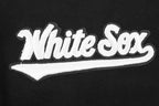 MLB CHICAGO WHITE SOX SCRIPT TAIL MEN'S RIB FLC PO HOODIE (BLACK/GRAY)