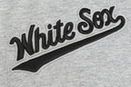 MLB CHICAGO WHITE SOX SCRIPT TAIL MEN'S RIB FLC PO HOODIE (HEATHER GRAY/BLACK)
