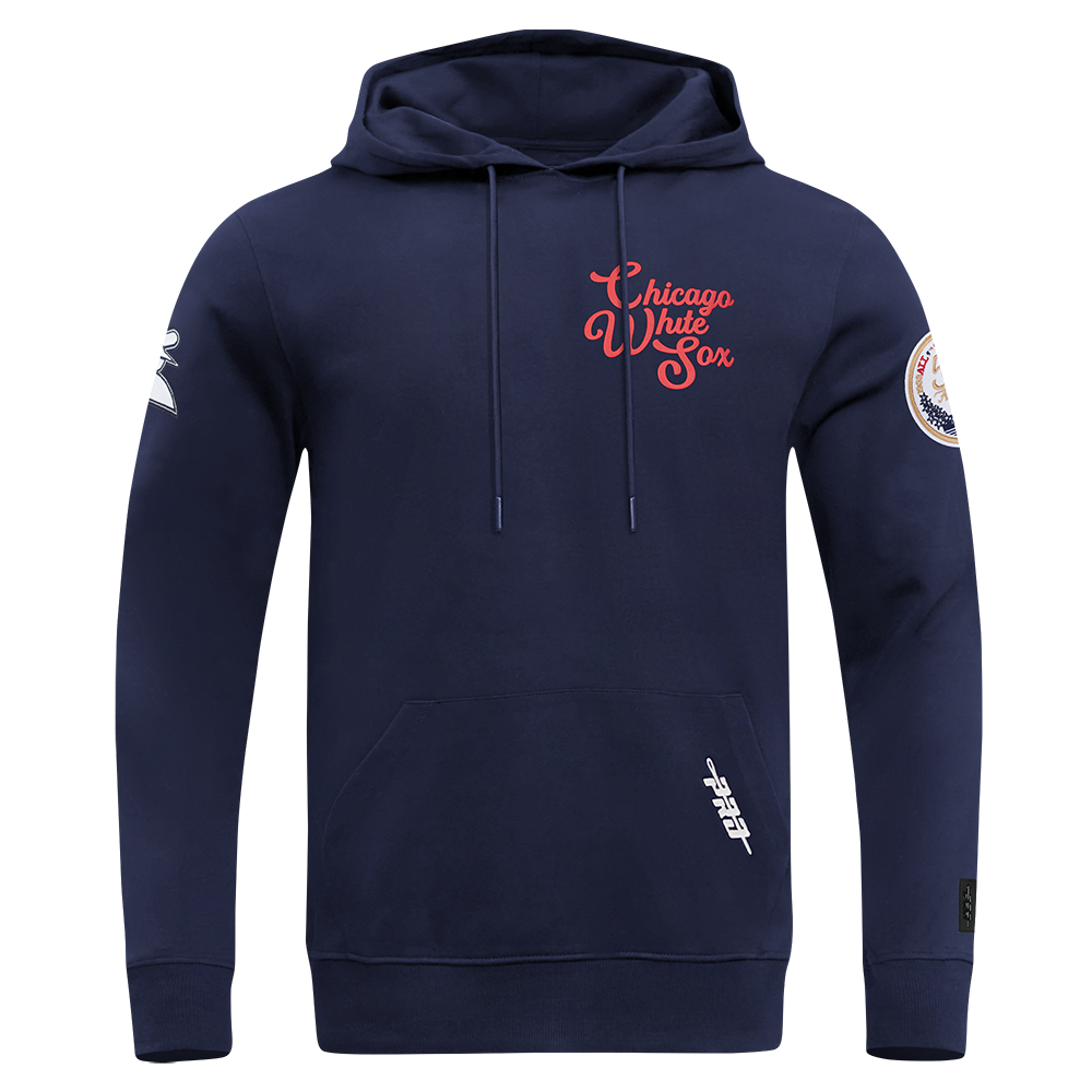 MLB CHICAGO WHITE SOX SOUVENIR CHANDAIL À CAPUCHON EN MOLLETON POUR HOMME (MARINE MINUIT)